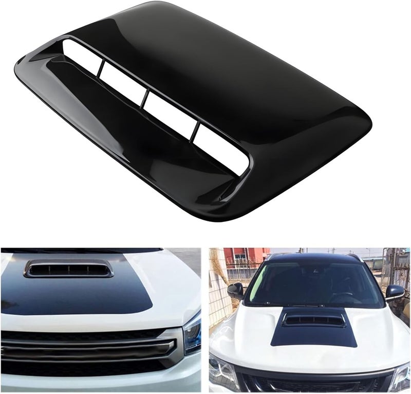 UTMEKUKI Car Hood Air Outlet Decoration Parts Nose Cover Air Outlet Modification Hood Air Outlet-Bright Black - Image 3